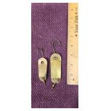 (2) King #3 & #5 Brass Spoons