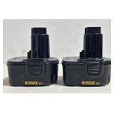(2) Dewalt 12v Rechargeable Batteries