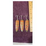 (3) Hammered Brass 2.5' Hi-Viz Spoons