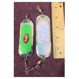 (2) Chrome Reflective Flasher Spoons