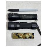 (1) Ozark, (1) Utilitech & (1) Camo Flashlights