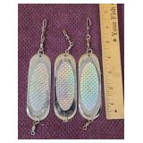 (3) 4.5' Chrome Reflective Flasher Spoons