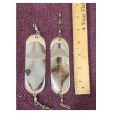(2) 4.5' Les Davis Chrome Flasher Spoons