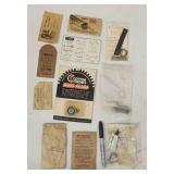 Reel Repl. Parts, Vtg Tackle/Parts Envelopes