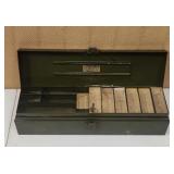 Vtg 22' Hobart Metal Locking Tool Box with Key