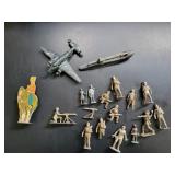 VINTAGE MARX AND OTHER TIN ARMY TOYS