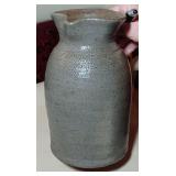 9.5' Grey  Pottery Pitcher