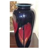 10.5'  R Satava Glass Vase