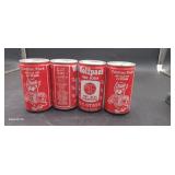 4 - Cans from the 1983 Cardiac Pack  Red Soda