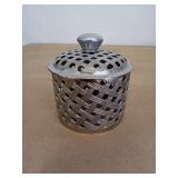 DECORATIVE CONTAINER SILVER IN COLOR 5' TALL DECORATIVE CONTAINER SILVER IN COLOR 5' TALL