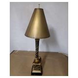 BLACK GOLD STRIPED LAMP 30'TALL BLACK GOLD STRIPED LAMP 30'TALL