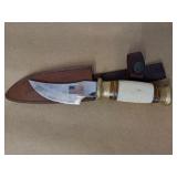 CHIPAWAY CUTLERY KNIVE CURVED BLADE & SHEATH CHIPAWAY CUTLERY KNIVE CURVED BLADE & SHEATH