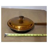 COPPER TOPPED ENAMEL POT MADE IN ITALY COPPER TOPPED ENAMEL POT MADE IN ITALY