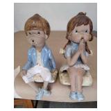 VINTAGE SEYMOUR MANN JAPAN MADE BOY GIRL POTTERY VINTAGE SEYMOUR MANN JAPAN MADE BOY GIRL POTTERY
