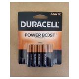DURACELL AAA BATTERIES PACK OF TEN EXP 2034 DURACELL AAA BATTERIES PACK OF TEN EXP 2034