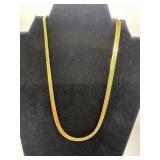 14k Gold Herringbone Necklace