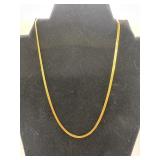 14k Gold Herringbone Necklace