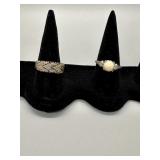 2 Sterling Silver Rings