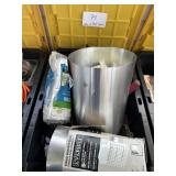 Tote full of Duct Supplies