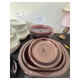 Set of Corning Visions Cranberry