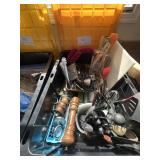 Tote of Misc Kitchen Wares