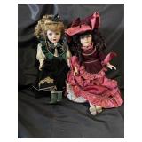 Vintage Victorian Themed Porcelain Dolls