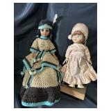 Two Porcelain Dolls