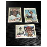 1978 Topps Baseball HOF Lot of 3