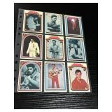 1978 Topps Elvis Presley Trading Cards Lot of 9