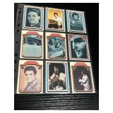 1978 Topps Elvis Presley Trading Cards Lot of 9