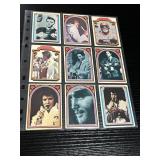 1978 Topps Elvis Presley Trading Cards Lot of 9
