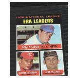 1970 Topps Baseball #68 ERA Leaders