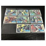 1966 Topps Batman Blue Bat Card Lot (8 cards)