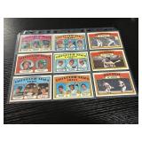 1972 Topps Rookie Stars/In Action Card Lot (9