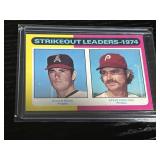 1975 Topps Strikeout Leaders Ryan/Carlton