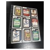 1979 Topps Wacky Packages Cards Lot of 9