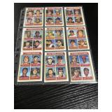1974 Topps Rookie Stars Card Lot (9 cards)