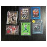 Football Card Lot (6 cards)