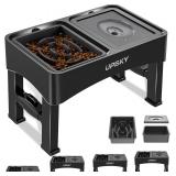 UPSKY 2-in-1 Elevated Dog Bowls Stand