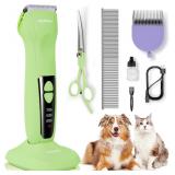 Professional Dog Clippers, 9mm Blade (Green)
