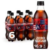 Coca-Cola Zero Sugar Soda Bottles 16.9 oz
