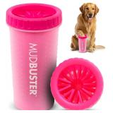 Dexas MudBuster Portable Dog Paw Cleaner, Pink