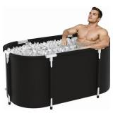 Ice Bath Tub 129 gal Cold Plunge Tub (Black)