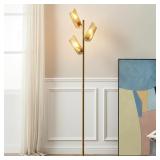 $110 Brightech Lyra LED Tree Floor Lamp - Brass