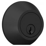 Deadbolt, Keyed 1 Side, Matte Black