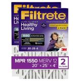 Filtrete 20x25x4 SlimFit AC Filter 2-Pack