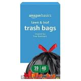 Amazon Basics Lawn & Leaf Bags, 39 Gal, 40 Ct