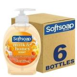 Softsoap Milk & Honey Hand Soap, 7.5 fl oz (6)