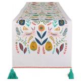 DII Easter Folk Table Runner 14x108