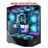 MUSETEX PC Case ATX with Fans Black K2